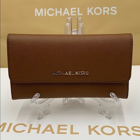 Michael Kors Jet Set Travel Lg Trifold Wallet - Picture 12 of 16